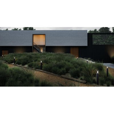 SIDRA PALO DA GIARDINO IP65 2 MISURE BIANCO E ANTRACITE LED INTEGRATO LUCE 3000K E 4000K MODERNO DI SOVIL