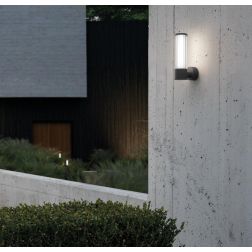 STELO APPLIQUE DA ESTERNO IP54 IN ALLUMINIO ANTRACITE LED 8W LUCE 3000K E 4000K MODERNA DI SOVIL 2