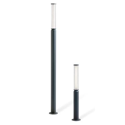 STELO PALO DA GIARDINO IP65 2 MISURE ALLUMINIO ANTRACITE LED INTEGRATO LUCE 3000K E 4000K MODERNO DI SOVIL