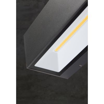 VETRA APPLIQUE DA ESTERNO BIEMISSIONE IP65 2 MISURE LED INTEGRATO LUCE 3000K E 4000K BIANCA,ALLUMINIO E ANTRACITE
