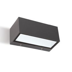 VETRA APPLIQUE DA ESTERNO BIEMISSIONE IP65 2 MISURE LED INTEGRATO LUCE 3000K E 4000K BIANCA,ALLUMINIO E ANTRACITE 2