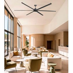 ROTTERDAM 30 VENTILATORE D300 CM SENZA LUCE BIANCO O NERO CON 6 PALE TELECOMANDO INCLUSO 2