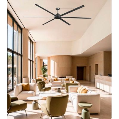 ROTTERDAM 30 VENTILATORE D300 CM SENZA LUCE BIANCO O NERO CON 6 PALE TELECOMANDO INCLUSO