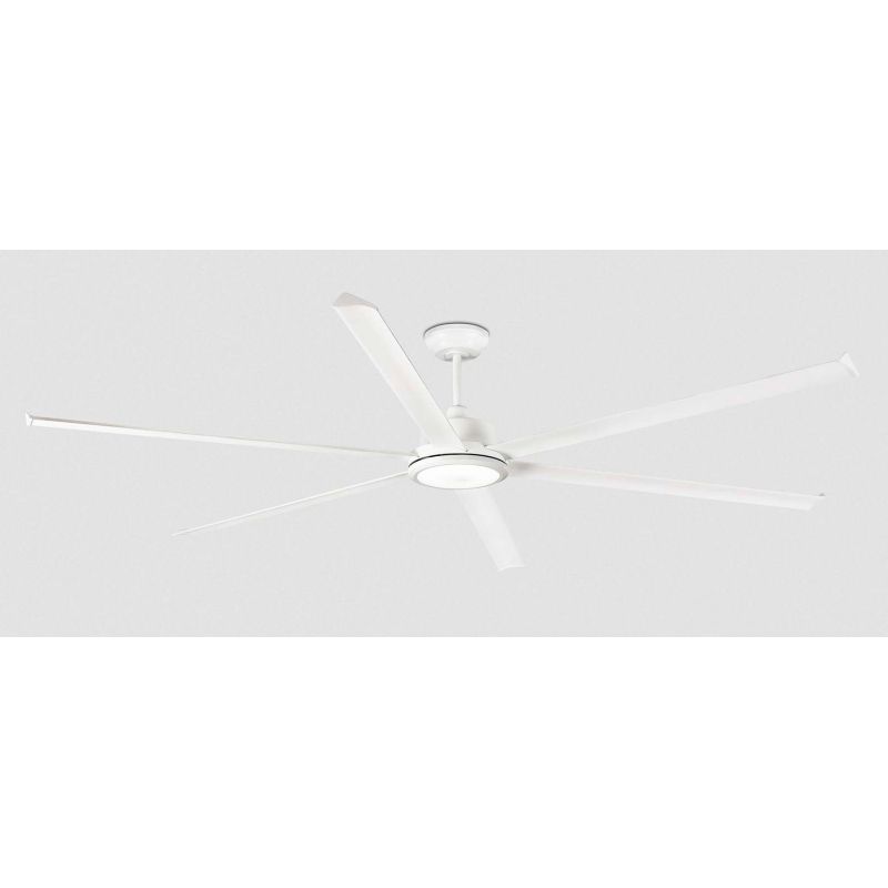 ROTTERDAM 25 VENTILATORE D250 CM LED 32W LUCE 3000K BIANCO O NERO 6 PALE TELECOMANDO INCLUSO