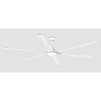ROTTERDAM 25 VENTILATORE D250 CM LED 32W LUCE 3000K BIANCO O NERO 6 PALE TELECOMANDO INCLUSO