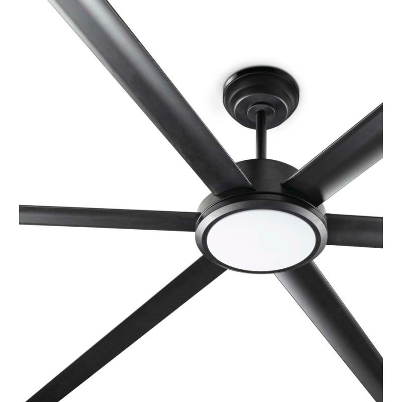 ROTTERDAM 25 VENTILATORE D250 CM LED 32W LUCE 3000K BIANCO O NERO 6 PALE TELECOMANDO INCLUSO