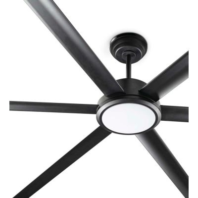 ROTTERDAM 25 VENTILATORE D250 CM LED 32W LUCE 3000K BIANCO O NERO 6 PALE TELECOMANDO INCLUSO