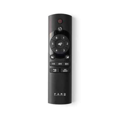 BIGWOOD 24 VENTILATORE D240 CM SENZA LUCE NERO CON 5 PALE IN LEGNO NOCE TELECOMANDO INCLUSO