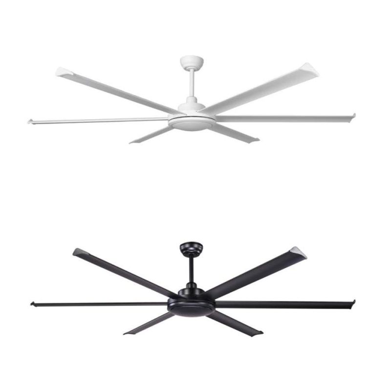 ROTTERDAM 20 VENTILATORE D200 CM SENZA LUCE BIANCO O NERO CON 6 PALE E TELECOMANDO INCLUSO