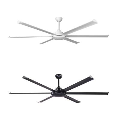 ROTTERDAM 20 VENTILATORE D200 CM SENZA LUCE BIANCO O NERO CON 6 PALE E TELECOMANDO INCLUSO