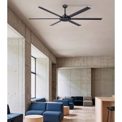 ROTTERDAM 20 VENTILATORE D200 CM SENZA LUCE BIANCO O NERO CON 6 PALE E TELECOMANDO INCLUSO 2