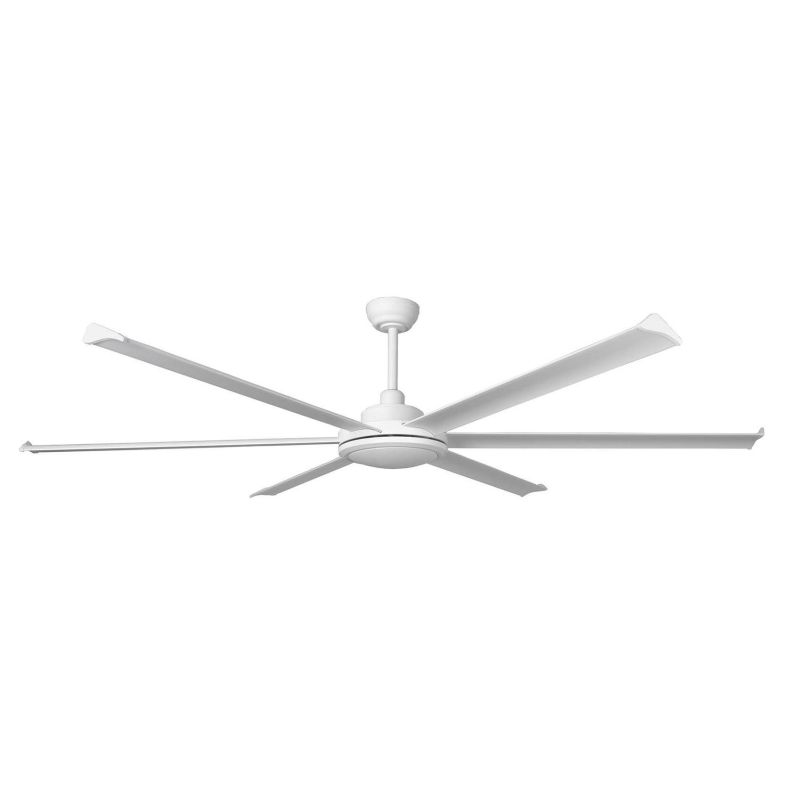 ROTTERDAM 20 VENTILATORE D200 CM LED 32W LUCE 3000K BIANCO O NERO CON 6 PALE E TELECOMANDO INCLUSO