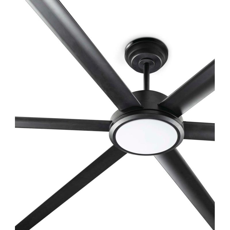 ROTTERDAM 20 VENTILATORE D200 CM LED 32W LUCE 3000K BIANCO O NERO CON 6 PALE E TELECOMANDO INCLUSO
