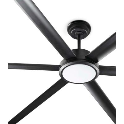 ROTTERDAM 20 VENTILATORE D200 CM LED 32W LUCE 3000K BIANCO O NERO CON 6 PALE E TELECOMANDO INCLUSO