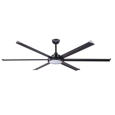ROTTERDAM 20 VENTILATORE D200 CM LED 32W LUCE 3000K BIANCO O NERO CON 6 PALE E TELECOMANDO INCLUSO