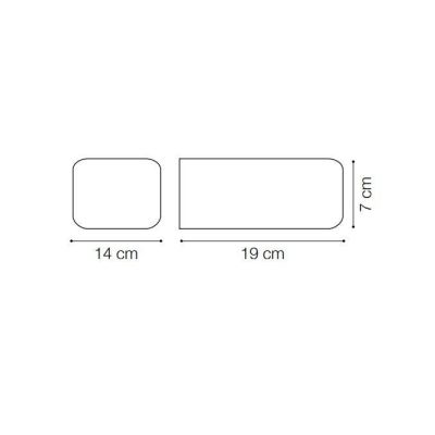 LAMPADA DA PARETE DA ESTERNI DESIGN MODERNO IP54 TRE COLORI DOPPIA EMISSIONE DI LUCE CRISTALENSI - Cristalensi Shop Online