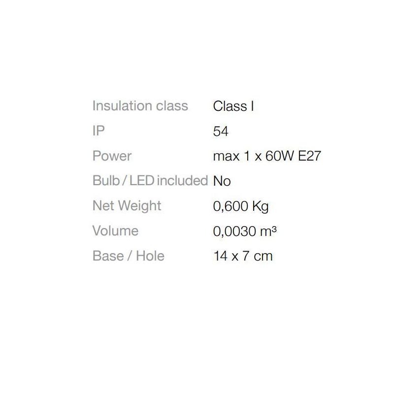 LAMPADA DA PARETE DA ESTERNI DESIGN MODERNO IP54 TRE COLORI DOPPIA EMISSIONE DI LUCE CRISTALENSI - Cristalensi Shop Online