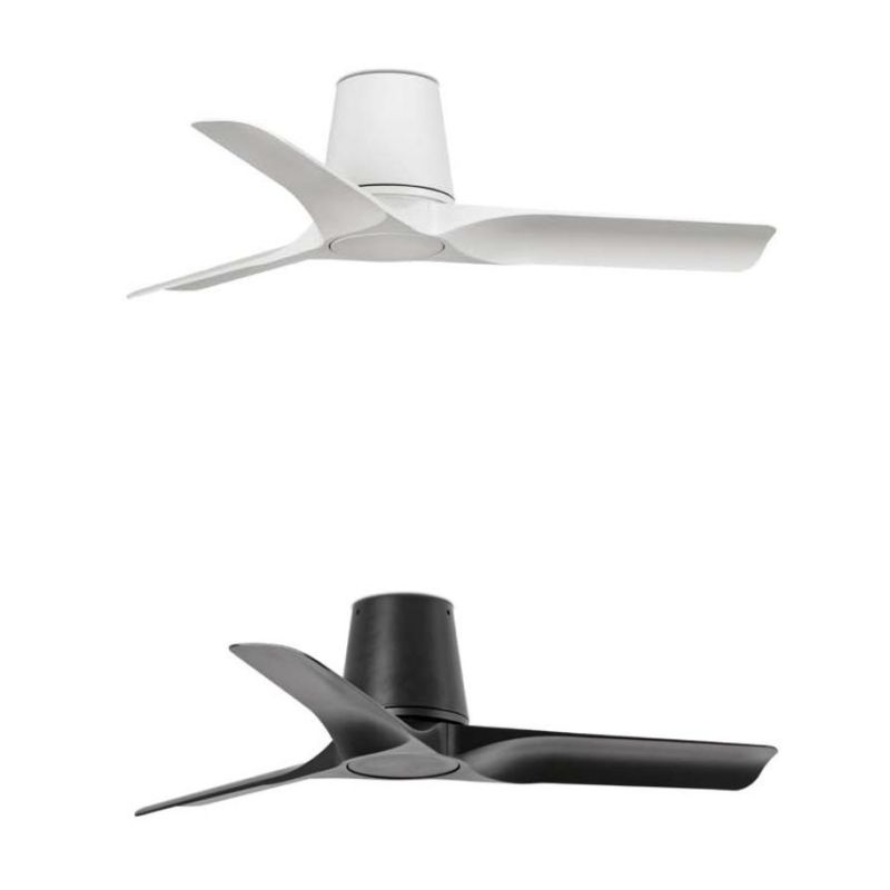 HEY TUB VENTILATORE D90 CM SENZA LUCE BIANCO O NERO CON 3 PALE IN ABS E TELECOMANDO INCLUSO