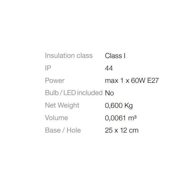 LAMPADA DA PARETE DA ESTERNI DESIGN MODERNO IP44 DUE COLORI LUCE DIFFUSA CRISTALENSI - Cristalensi Shop Online