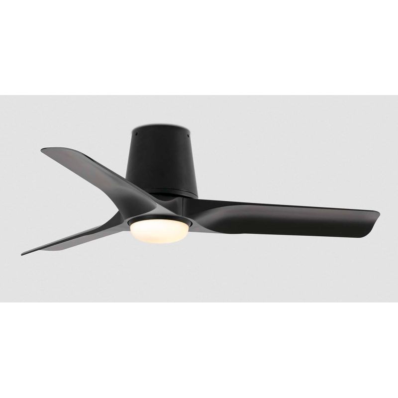 HEY TUB VENTILATORE LED 10W DIMMERABILE D90 CM BIANCO O NERO CON 3 PALE IN ABS E TELECOMANDO INCLUSO