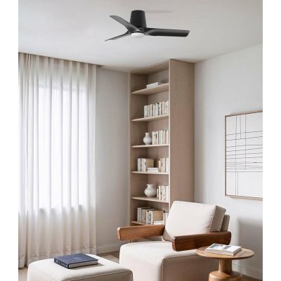 HEY TUB VENTILATORE LED 10W DIMMERABILE D90 CM BIANCO O NERO CON 3 PALE IN ABS E TELECOMANDO INCLUSO