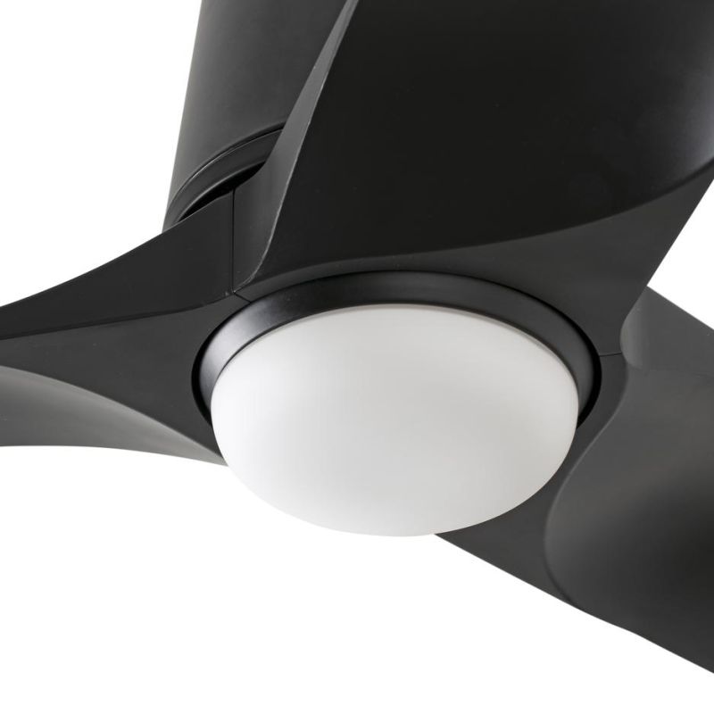 HEY TUB VENTILATORE LED 10W DIMMERABILE D90 CM BIANCO O NERO CON 3 PALE IN ABS E TELECOMANDO INCLUSO