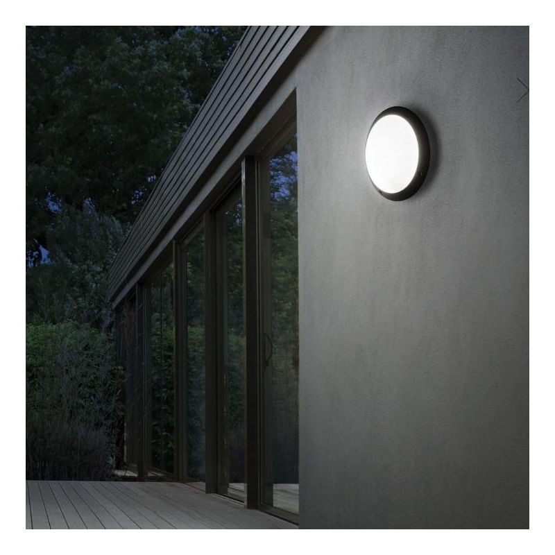 LAMPADA DA PARETE DA ESTERNI IP66 ROTONDA MODERNA TRE COLORI MADE IN ITALY FUMAGALLI DARK LIGHT - Cristalensi Shop Online