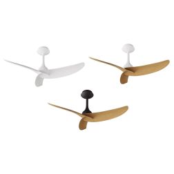 IPANEMA III VENTILATORE SENZA LUCE D107 CM 3 PALE 3 FINITURE COLORE CON TELECOMANDO INCLUSO