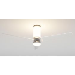 UP DOWN PLAFONIERA VENTILATORE 3 PALE TRASPARENTI LED 45W LUCE DIMMERABILE CON TELECOMANDO INCLUSO 2