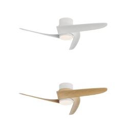 GROENLAND VENTILATORE D80 CM 3 PALE LED 24W DIMMERABILE 2 FINITURE COLORE CON TELECOMANDO INCLUSO