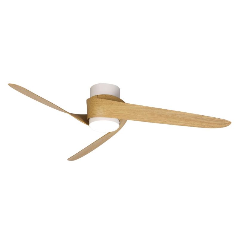 GROENLAND VENTILATORE D80 CM 3 PALE LED 24W DIMMERABILE 2 FINITURE COLORE CON TELECOMANDO INCLUSO