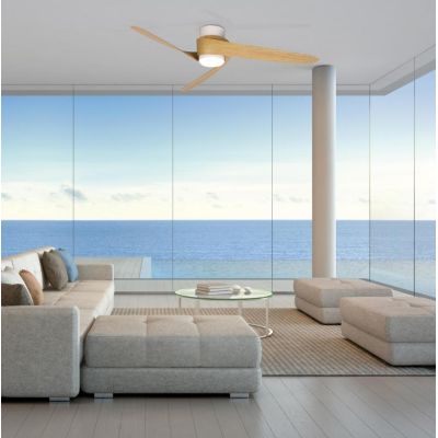 GROENLAND VENTILATORE D80 CM 3 PALE LED 24W DIMMERABILE 2 FINITURE COLORE CON TELECOMANDO INCLUSO