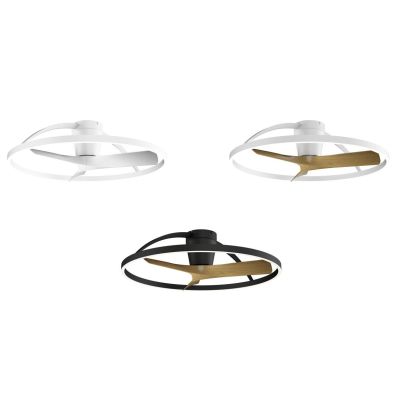 NEPAL II VENTILATORE MODERNO 3 COLORI LED 32W DIMMERABILE DIAMETRO CM 75 CON TELECOMANDO INCLUSO