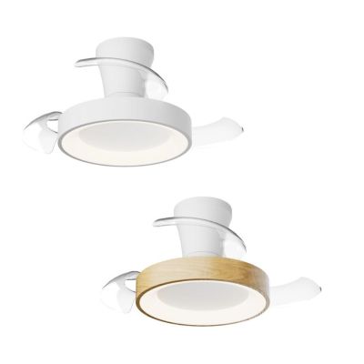 NISEKO XS VENTILATORE CON PALE A SCOMPARSA D70 CM LED 25W DIMMERABILE 2 COLORI CON TELECOMANDO INCLUSO