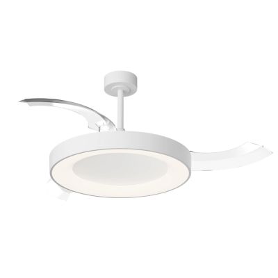 NISEKO L VENTILATORE CON PALE A SCOMPARSA D132 CM LED 40W DIMMERABILE 2 COLORI CON TELECOMANDO INCLUSO