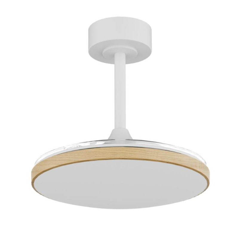 SLIM FAN MINI VENTILATORE CON PALE A SCOMPARSA D90 CM LED 45W DIMMERABILE 3 COLORI CON TELECOMANDO INCLUSO