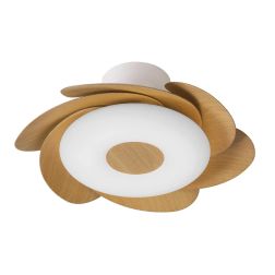 FLOWER VENTILATORE D80 CM CON PALE RETRATTILI LED 24W DIMMERABILE 2 COLORI TELECOMANDO INCLUSO 2