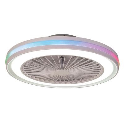 GAMER BIG VENTILATORE MODERNO LED 60W DIMMERABILE TECNOLOGIA RGB TELECOMANDO INCLUSO 2 COLORI