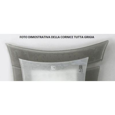OREGON PLAFONIERA MODERNA CM 34X34 IN VETRO LAVORATO A MANO IN ITALIA 4 COLORI