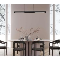 LINEAL SOSPENSIONE LINEARE CM 120 LED 24W LUCE 3000K DIMMERABILE ALLUMINIO 3 COLORI DESIGN MODERNO