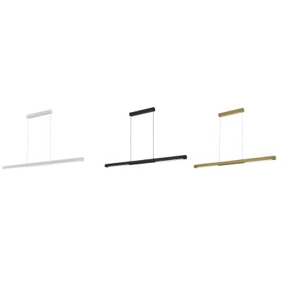 LINEAL SOSPENSIONE LINEARE CM 120 LED 24W LUCE 3000K DIMMERABILE ALLUMINIO 3 COLORI DESIGN MODERNO