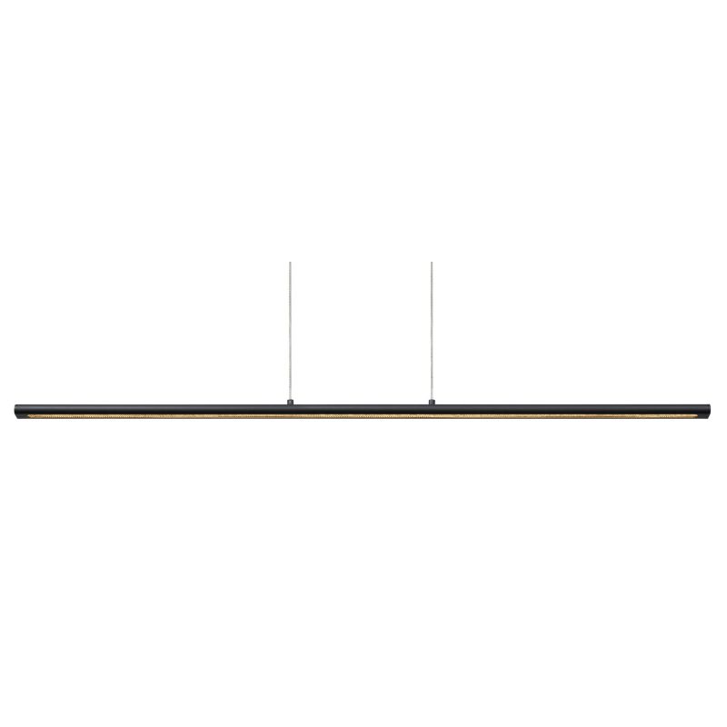 LINEAL SOSPENSIONE LUNGHEZZA CM 122 LED 38W LUCE 3000K LINEARE ALLUMINIO ORO O NERO DESIGN MODERNO