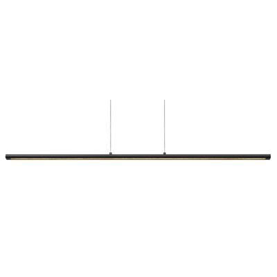 LINEAL SOSPENSIONE LUNGHEZZA CM 122 LED 38W LUCE 3000K LINEARE ALLUMINIO ORO O NERO DESIGN MODERNO