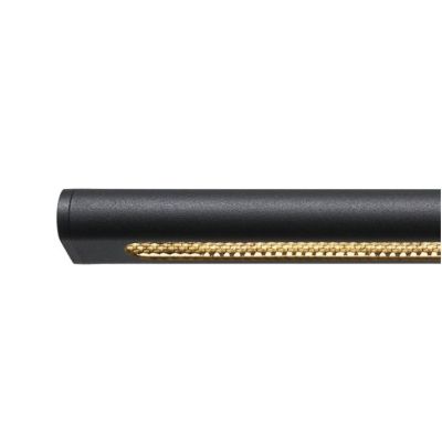 LINEAL SOSPENSIONE LUNGHEZZA CM 122 LED 38W LUCE 3000K LINEARE ALLUMINIO ORO O NERO DESIGN MODERNO