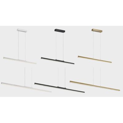 LINEAL SOSPENSIONE UP & DOWN 2 MISURE LED INTEGRATO LUCE 3000K ALLUMINIO 3 COLORI DESIGN MODERNO