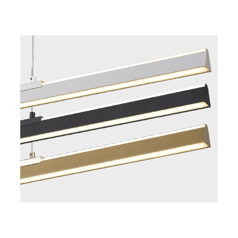 LINEAL SOSPENSIONE UP & DOWN 2 MISURE LED INTEGRATO LUCE 3000K ALLUMINIO 3 COLORI DESIGN MODERNO