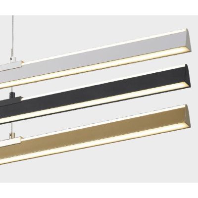 LINEAL SOSPENSIONE UP & DOWN 2 MISURE LED INTEGRATO LUCE 3000K ALLUMINIO 3 COLORI DESIGN MODERNO