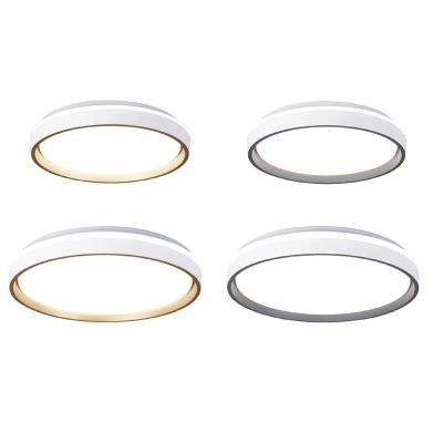 VERONA PLAFONIERA 2 MISURE ALLUMINIO ORO O GRIGIO LED INTEGRATO LUCE DIMMERABILE CON TELECOMANDO MODERNA