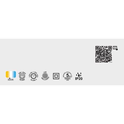 LINEAL LAMPADA DA PARETE UP & DOWN LED 22W LUCE 3000K ALLUMINIO BIANCO, NERO E ORO DESIGN MODERNO