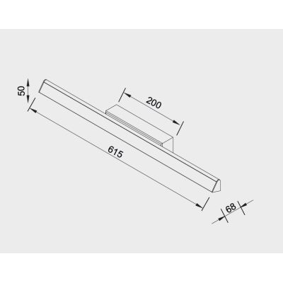 LINEAL LAMPADA DA PARETE UP & DOWN LED 22W LUCE 3000K ALLUMINIO BIANCO, NERO E ORO DESIGN MODERNO